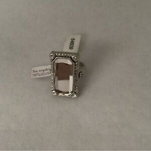 NWT Lia Sophia Crystal Statement Ring, Size 9